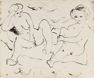 Nude (verso) by Ernst Ludwig Kirchner